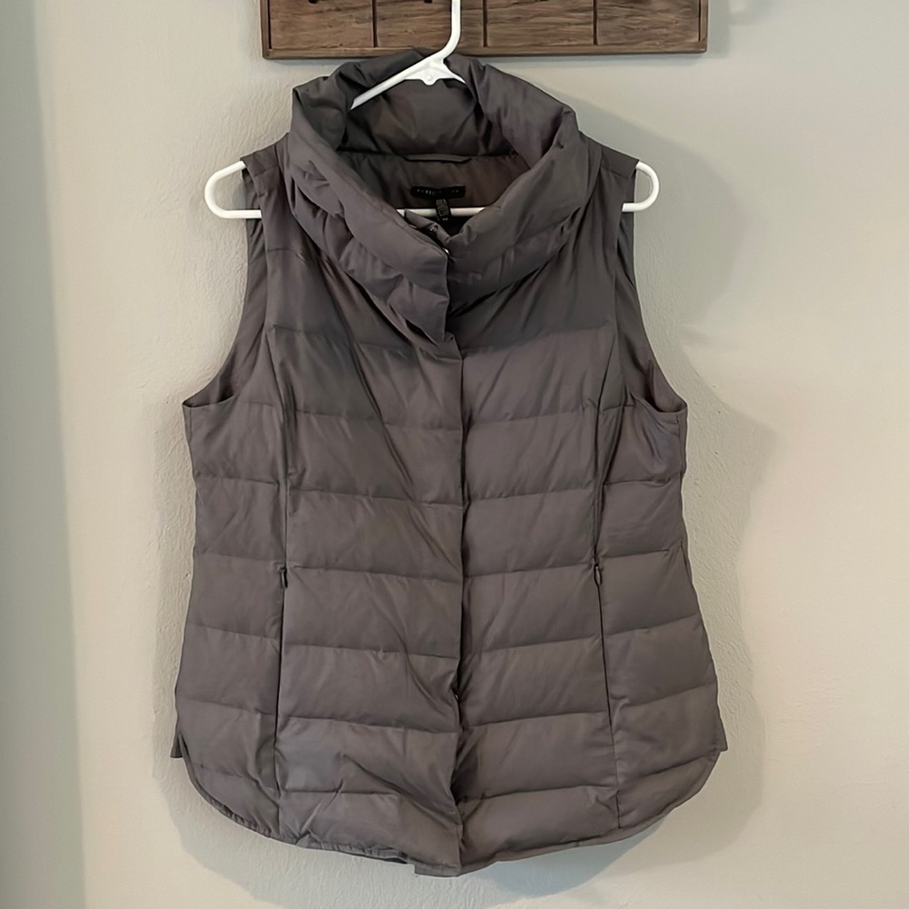 Eileen Fisher Gray Puffer Vest